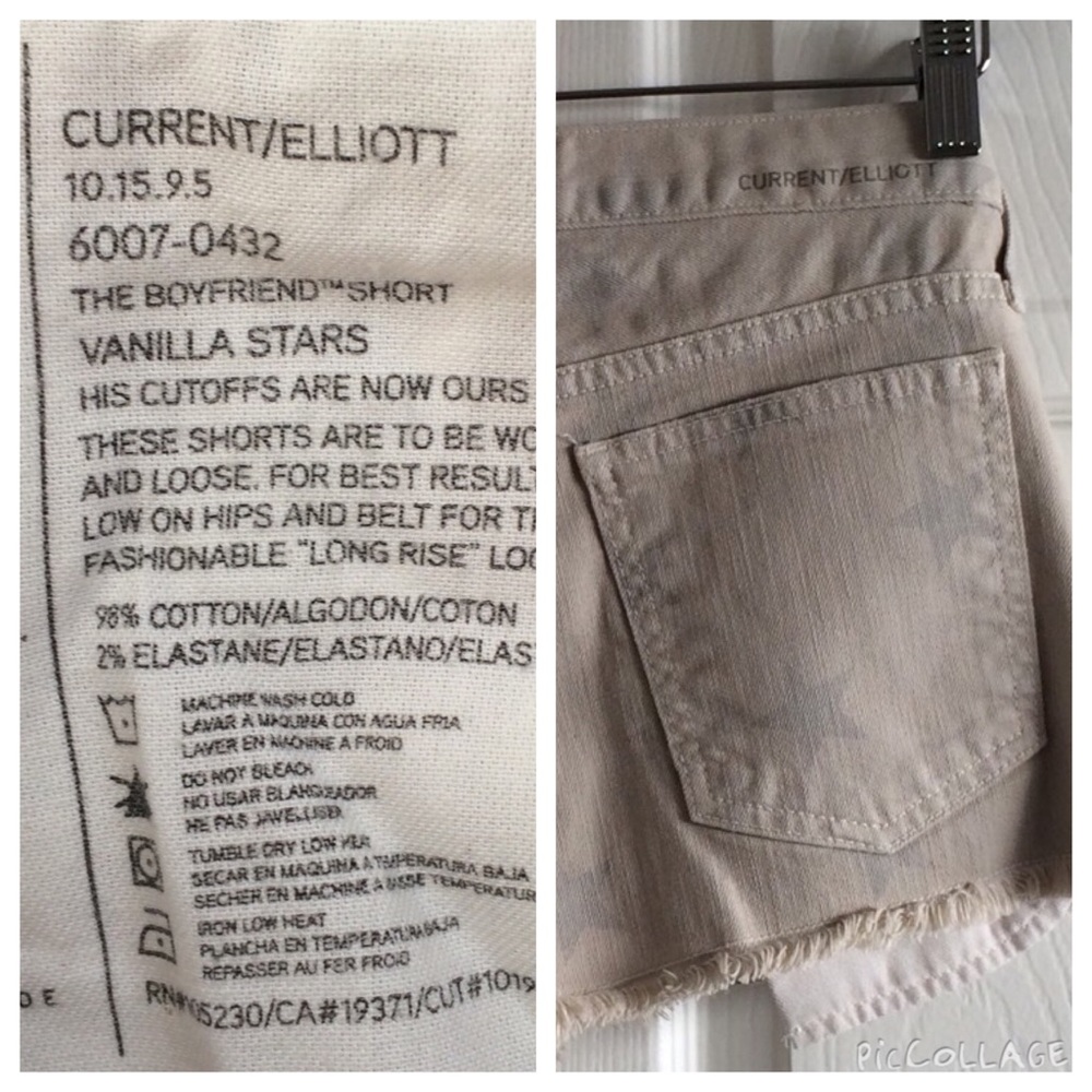 Current Elliott Star Shorts - Picture 4 of 4